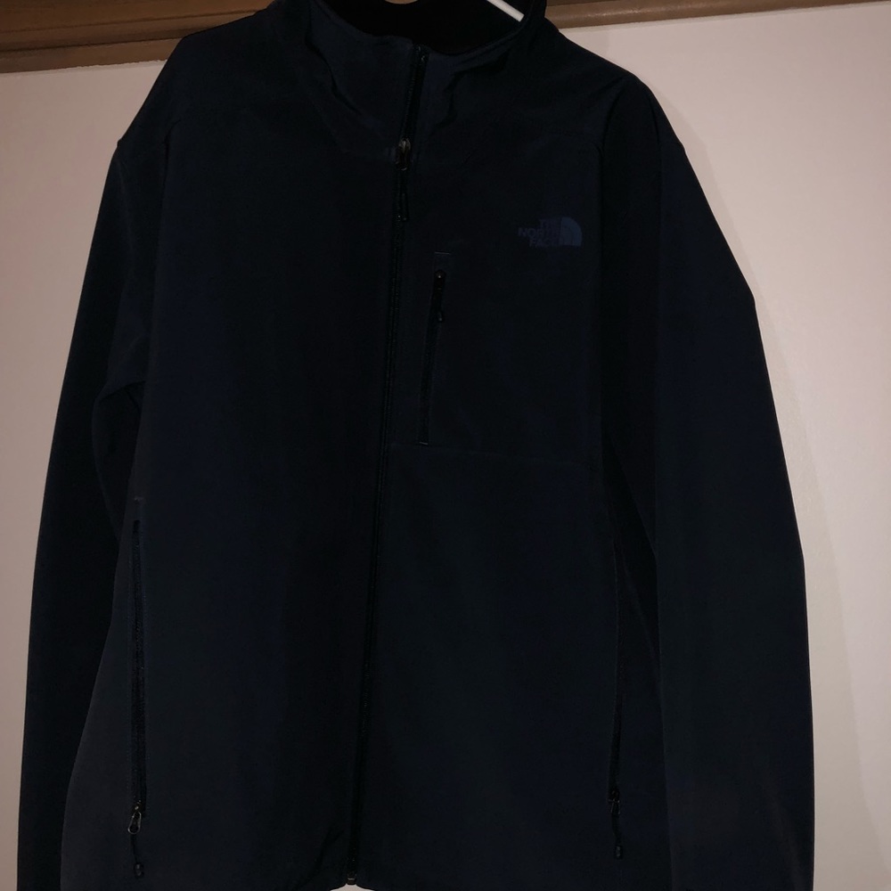 Navy Blue North Face Wind Breaker Jacket - Picture 3 of 3
